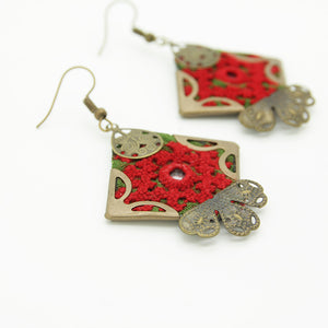 Persian Embroidered Earrings