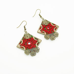 Persian Embroidered Earrings