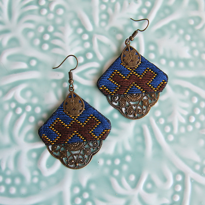 Persian Hand Embroidered Earrings