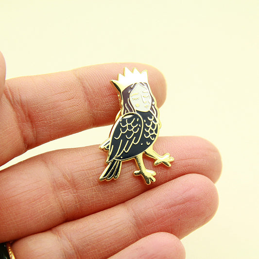 Queen Crow Brooch