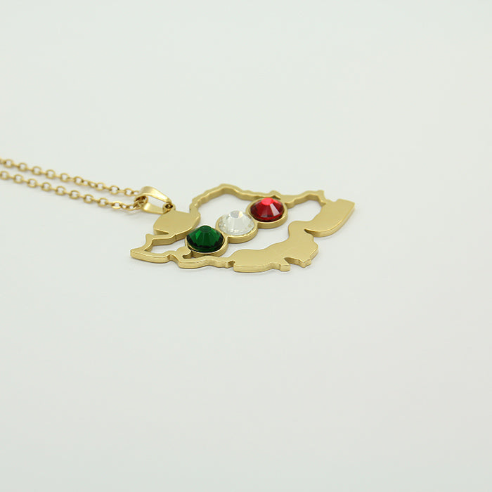 Persian map colors necklace - Yalda Concept Store Persan