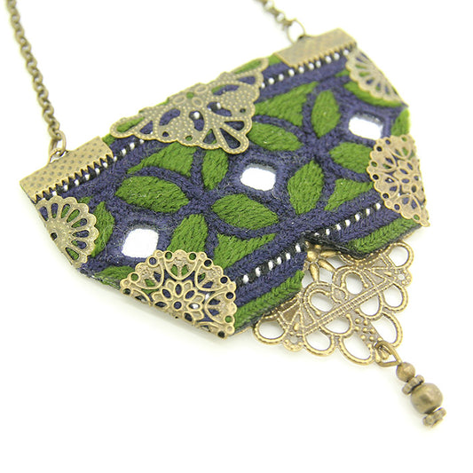 Momtaz Embroidered Necklace