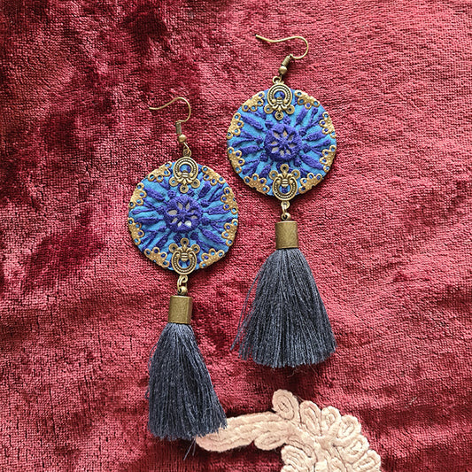 Persian Hand Embroidered Earrings