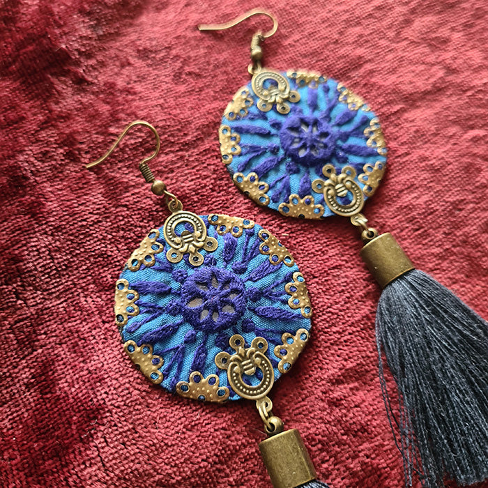 Persian Hand Embroidered Earrings