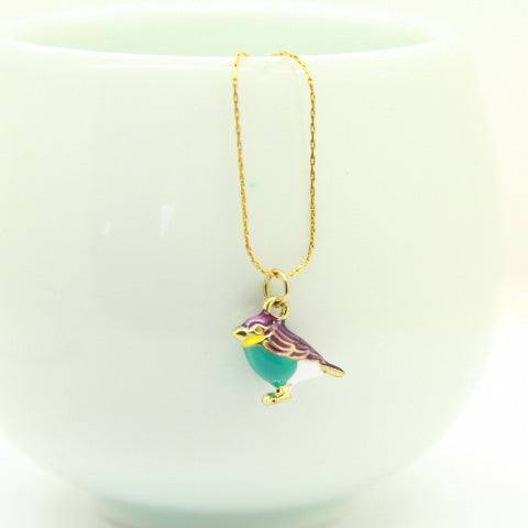 Purple Bird Necklace