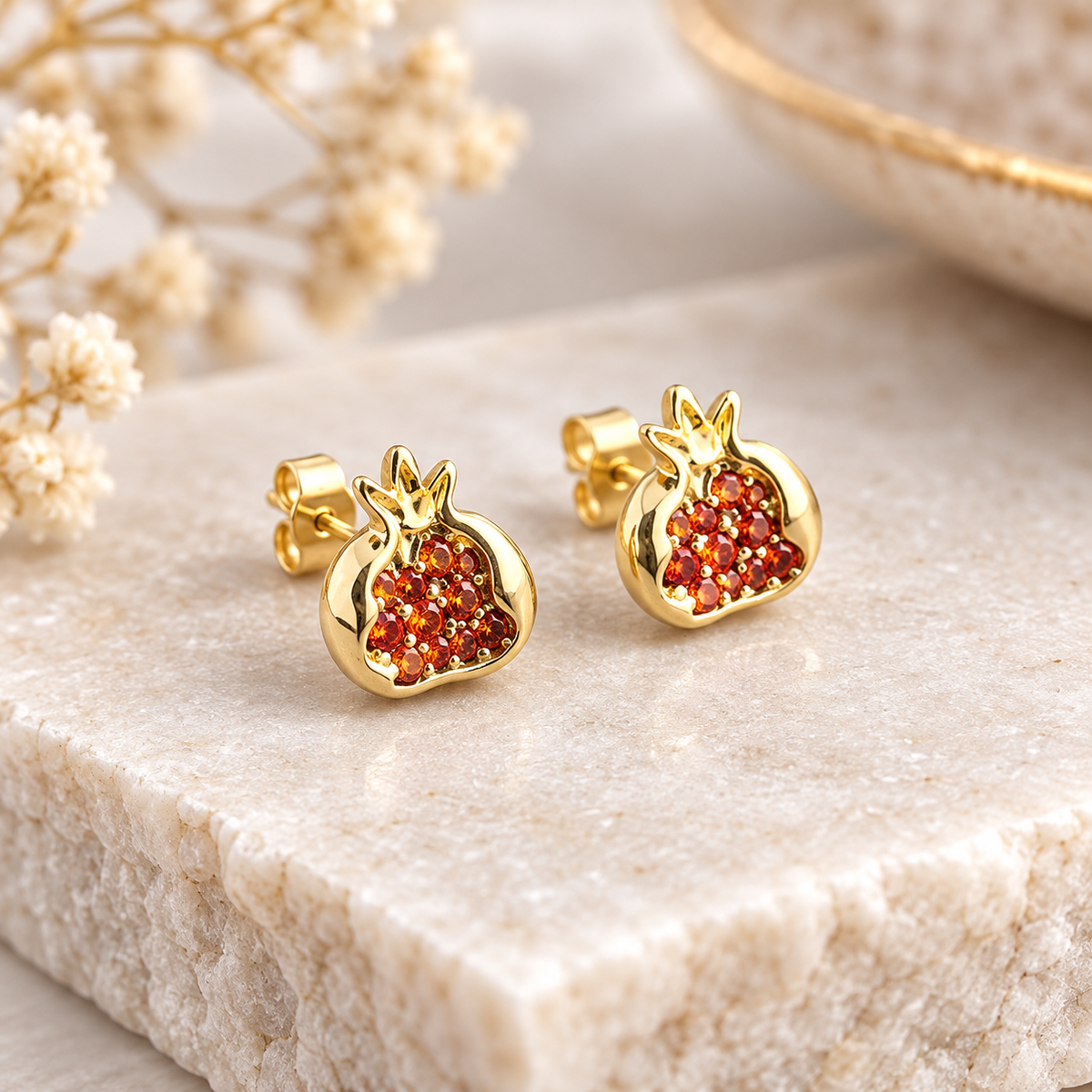 Pomegranate Earrings - Yalda Concept Store Persan