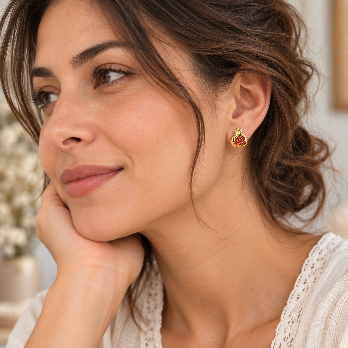 Pomegranate Earrings - Yalda Concept Store Persan