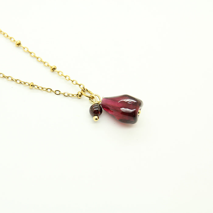 Pomegranate and Garnet Necklace