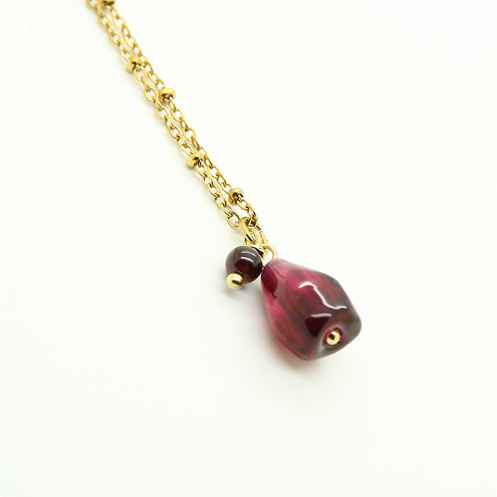 Pomegranate and Garnet Necklace