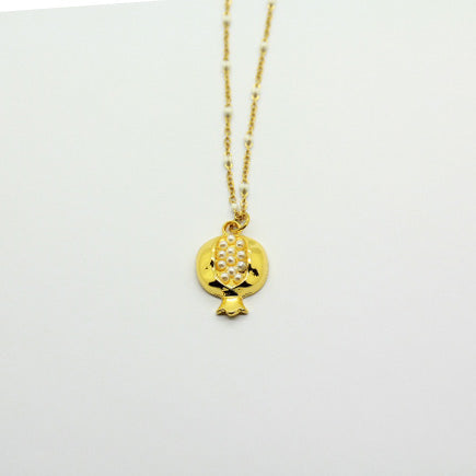 Goldish Pomegranate Necklace