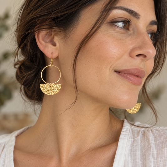 Ethnic Golden Earrings