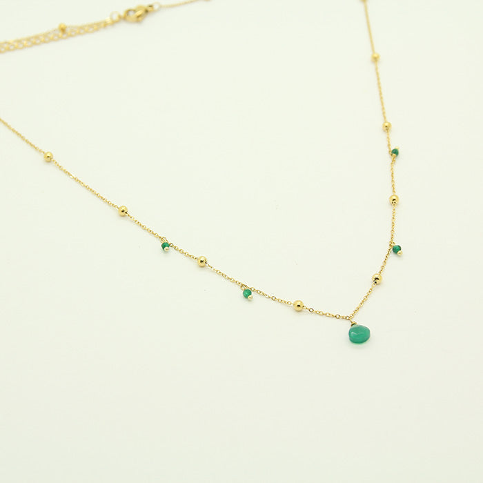 Essence Green Stone Necklace