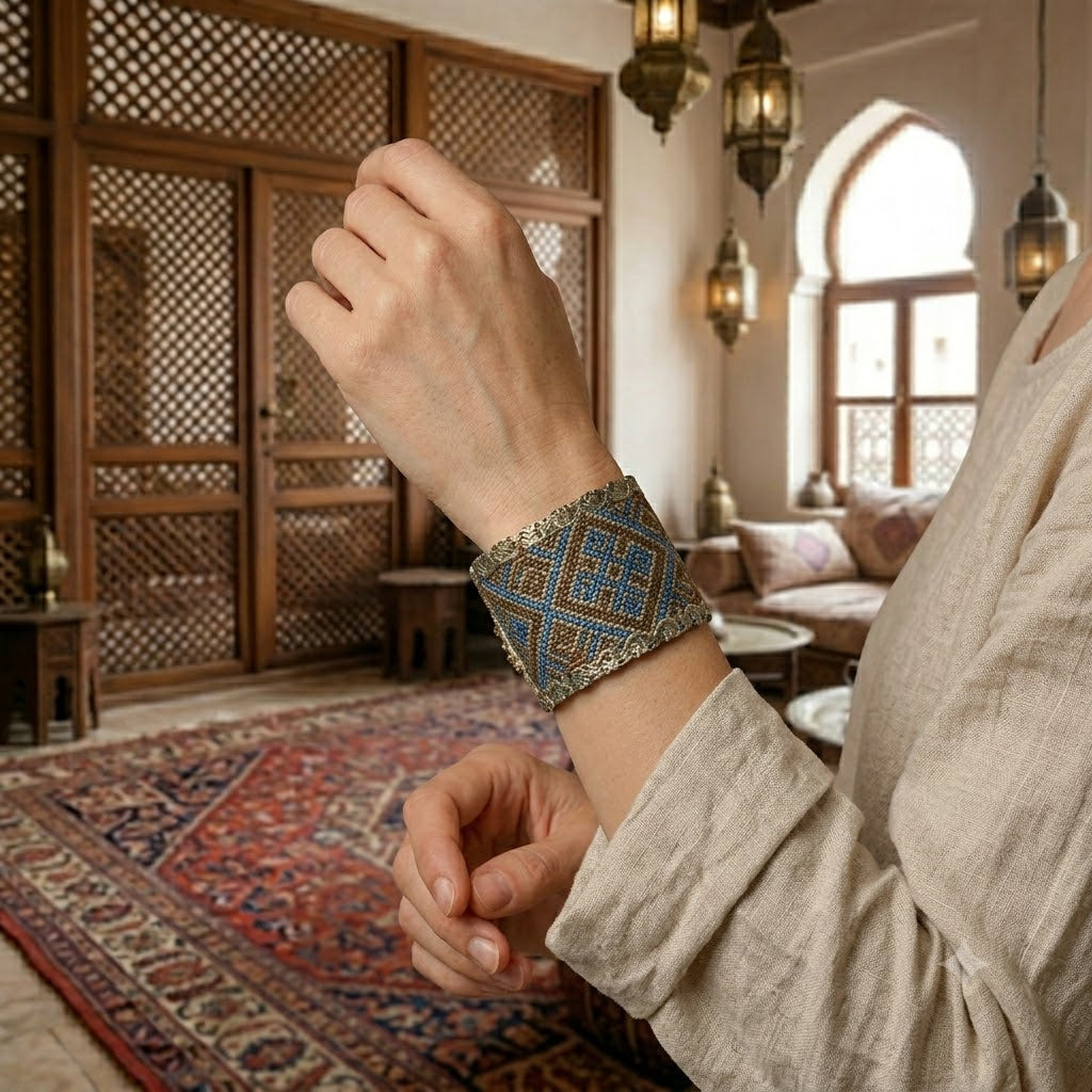 Noble Persian Stitch Bracelet - Yalda Concept Store Persan
