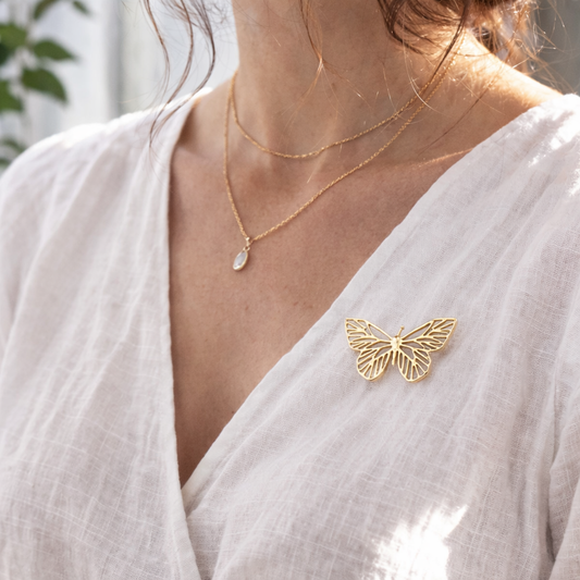 Butterfly Brooch - Yalda Concept Store Persan