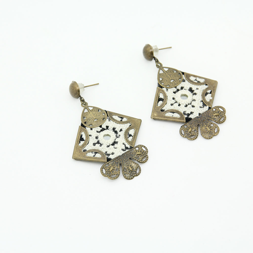 Persian Embroidered Earrings, Small