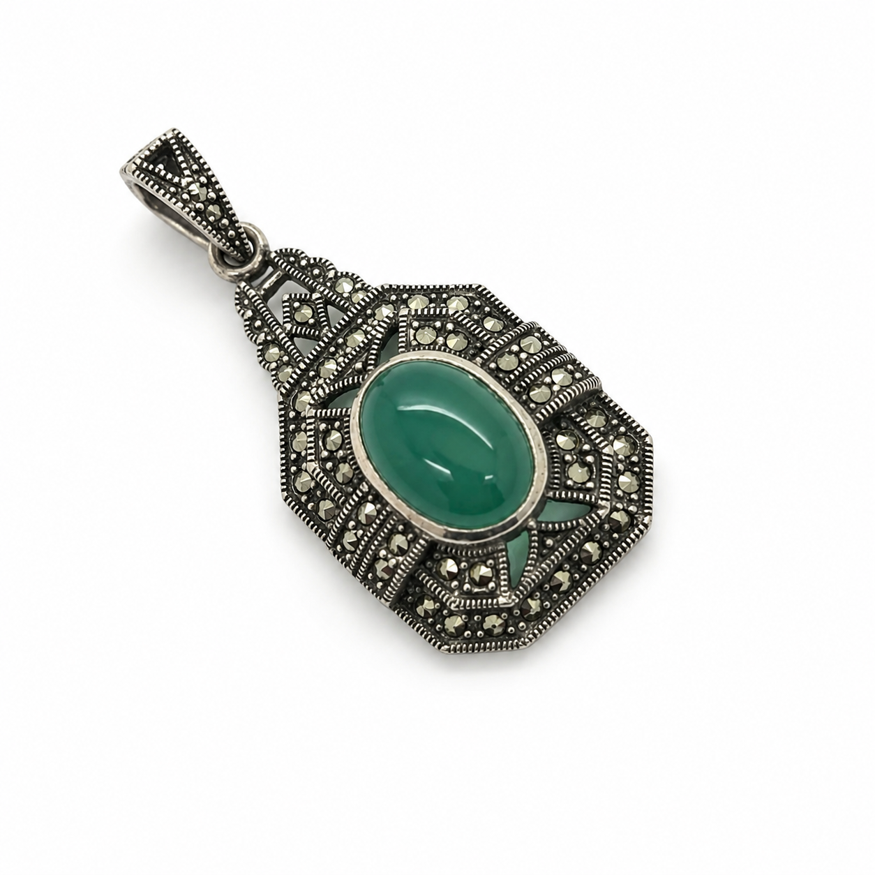 Green Agate Pendant