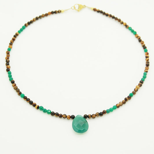 Tiger's eye Stone Necklace