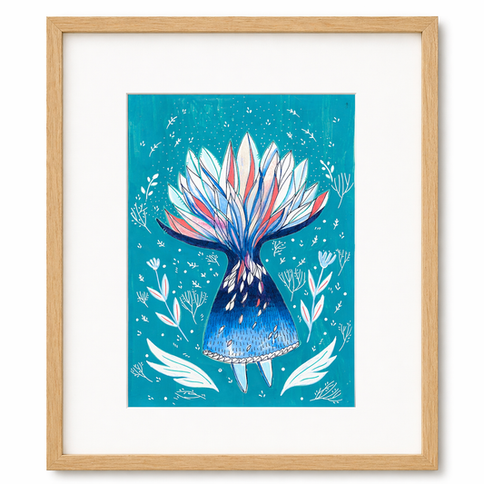 Spring Lady, Illustration by Roshanak Ostad - Yalda Concept Store Persan