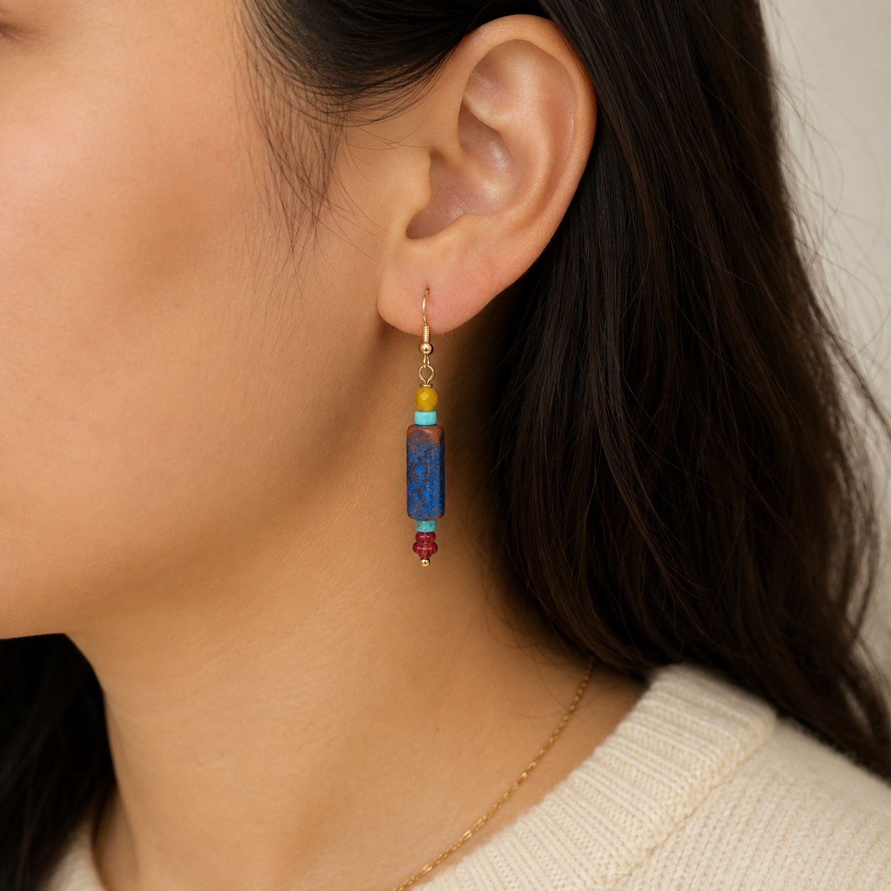 Bobylon tiny flower Earrings - Yalda Concept Store Persan