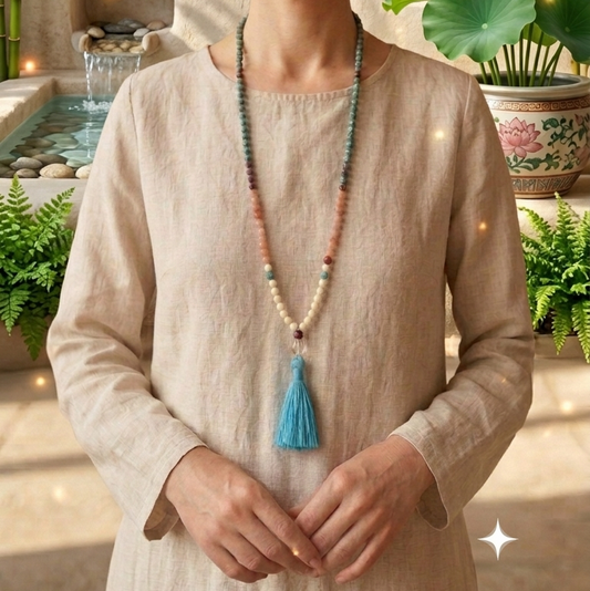 Moon, Sun and Sky Mala Necklace - Yalda Concept Store Persan