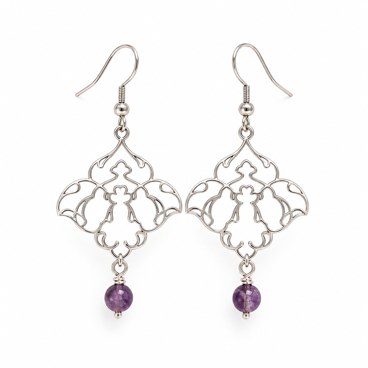 Persian Eslimi Amethyste earrings - Yalda Concept Store Persan