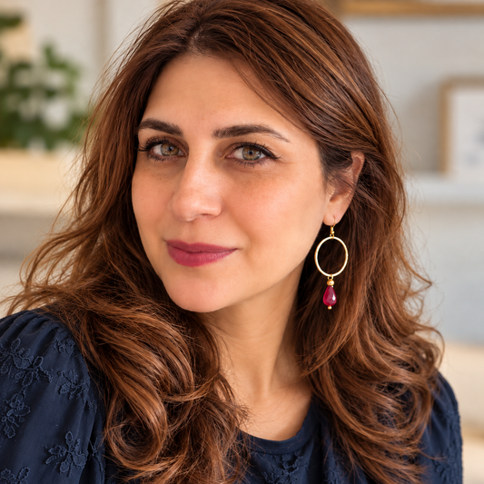 Pomegranate Elegance Earrings