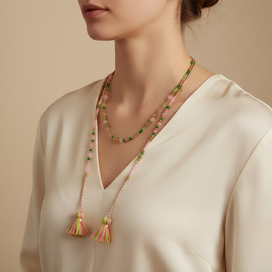 Nature's Whisper necklace Pinkish - Yalda Concept Store Persan