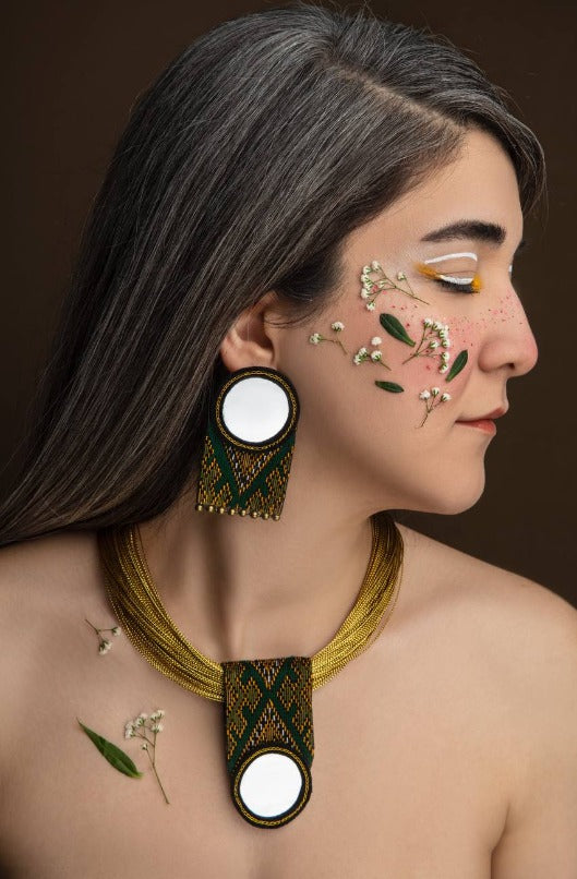 Persian Handmade Embroidered Earrings