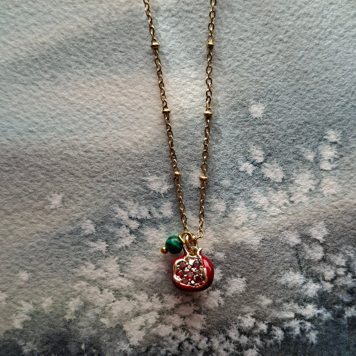Bijoux persans, "Collier grenade", "Artisanat iranien", "Idée cadeau original femme", "Bijoux bohèmes faits main