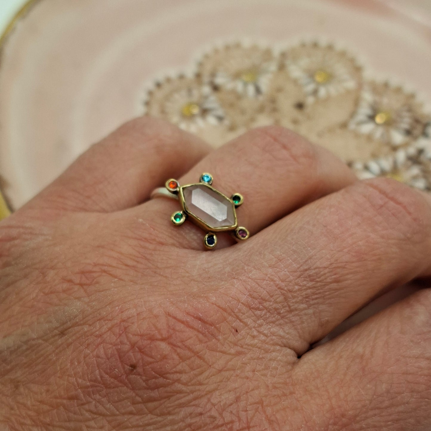 Pink Quartz Ring - Yalda Concept Store Persan