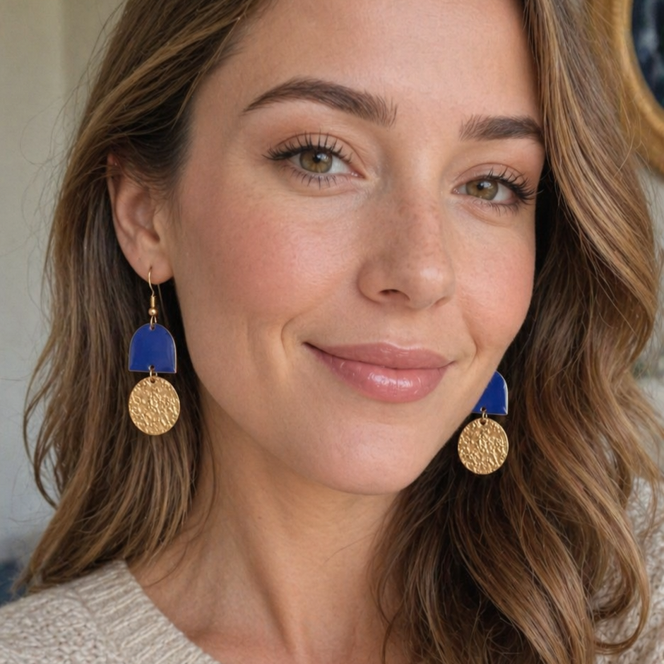 Persian blue Earrings - Yalda Concept Store Persan