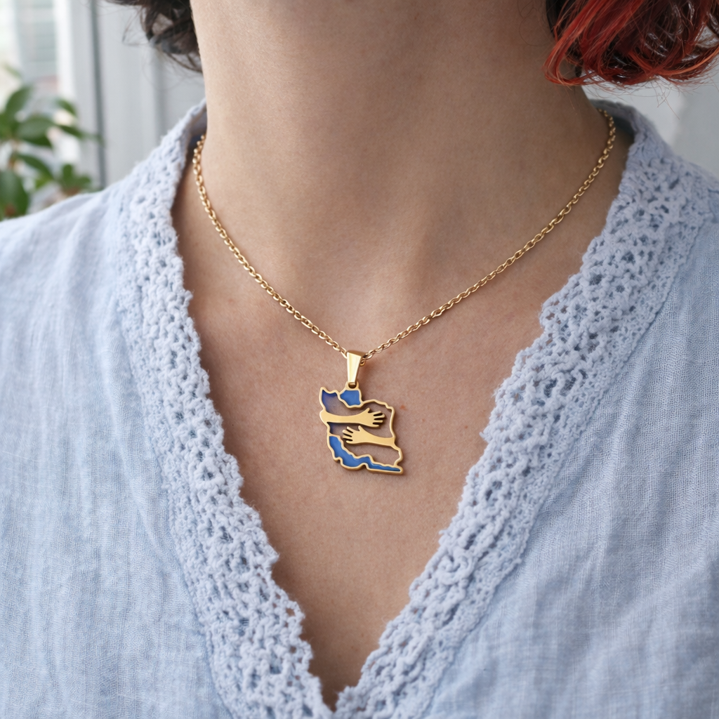 Persian Àghoosh Map Necklace - Yalda Concept Store Persan