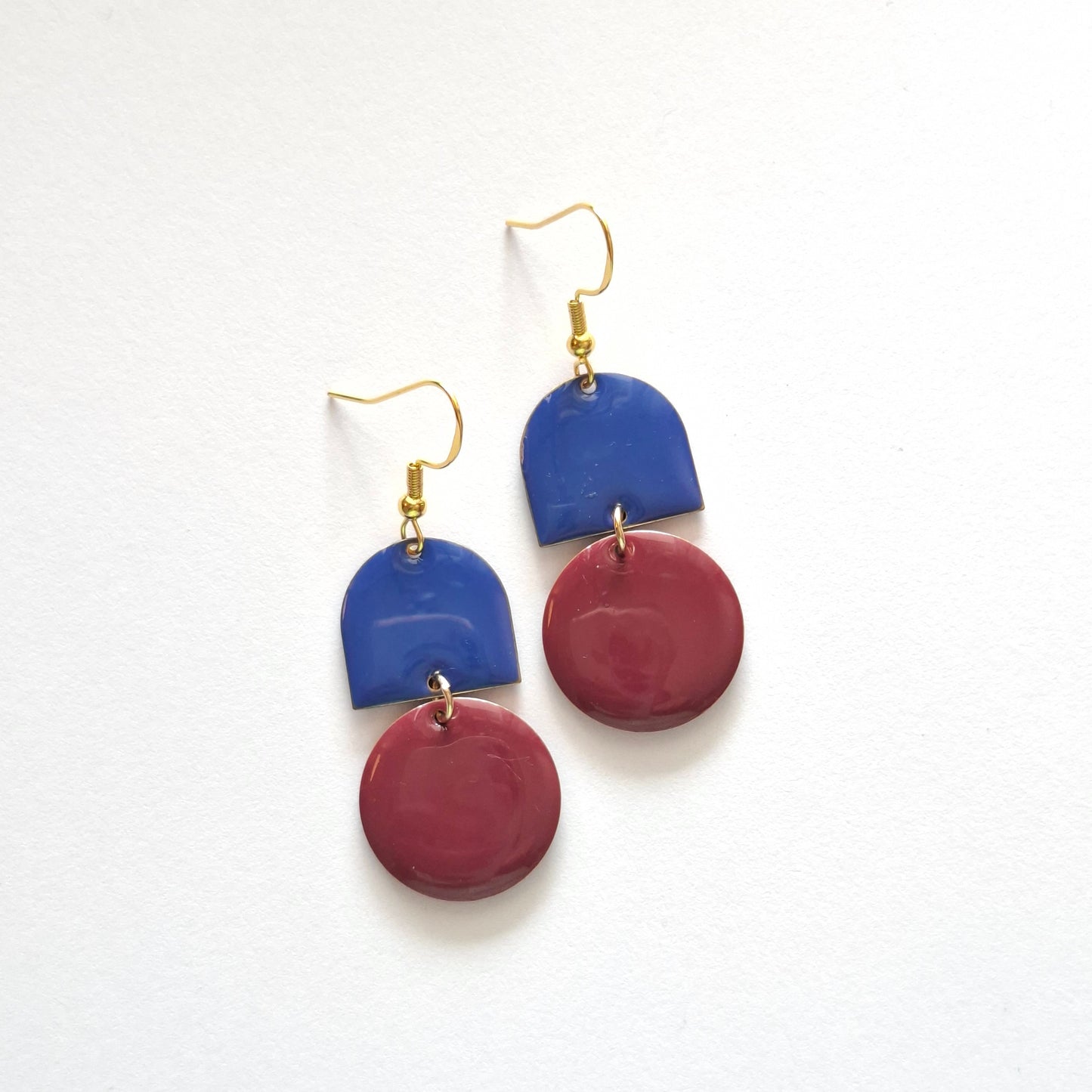 Blue and vine Earrings