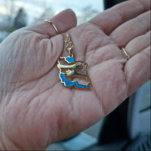 Persian Àghoosh Map Necklace - Yalda Concept Store Persan