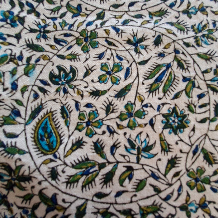 Blue Ghalamkar 100x150 cm - Yalda Concept Store Persan