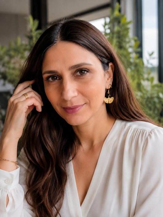 Ginkgo earrings - Yalda Concept Store Persan