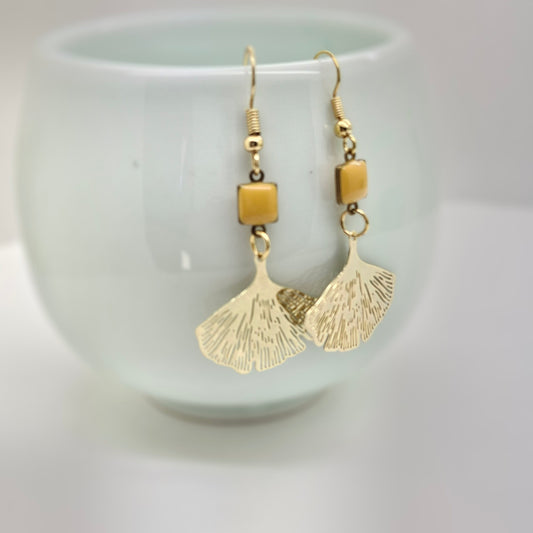 Ginkgo earrings