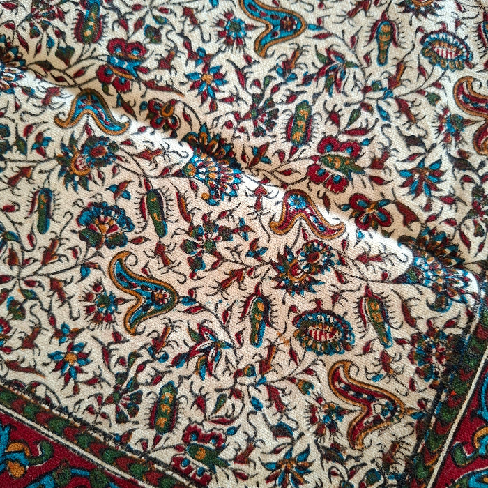 Handmade Tablecloth, Grape pattern Ghalamkar 100x140 cm - Yalda Concept Store Persan