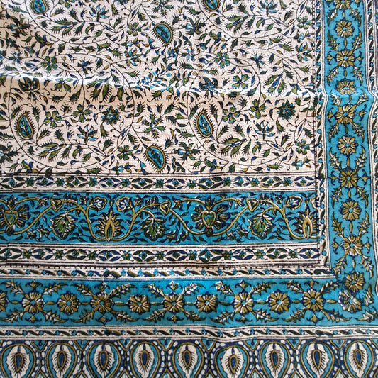 Blue Ghalamkar 100x150 cm - Yalda Concept Store Persan
