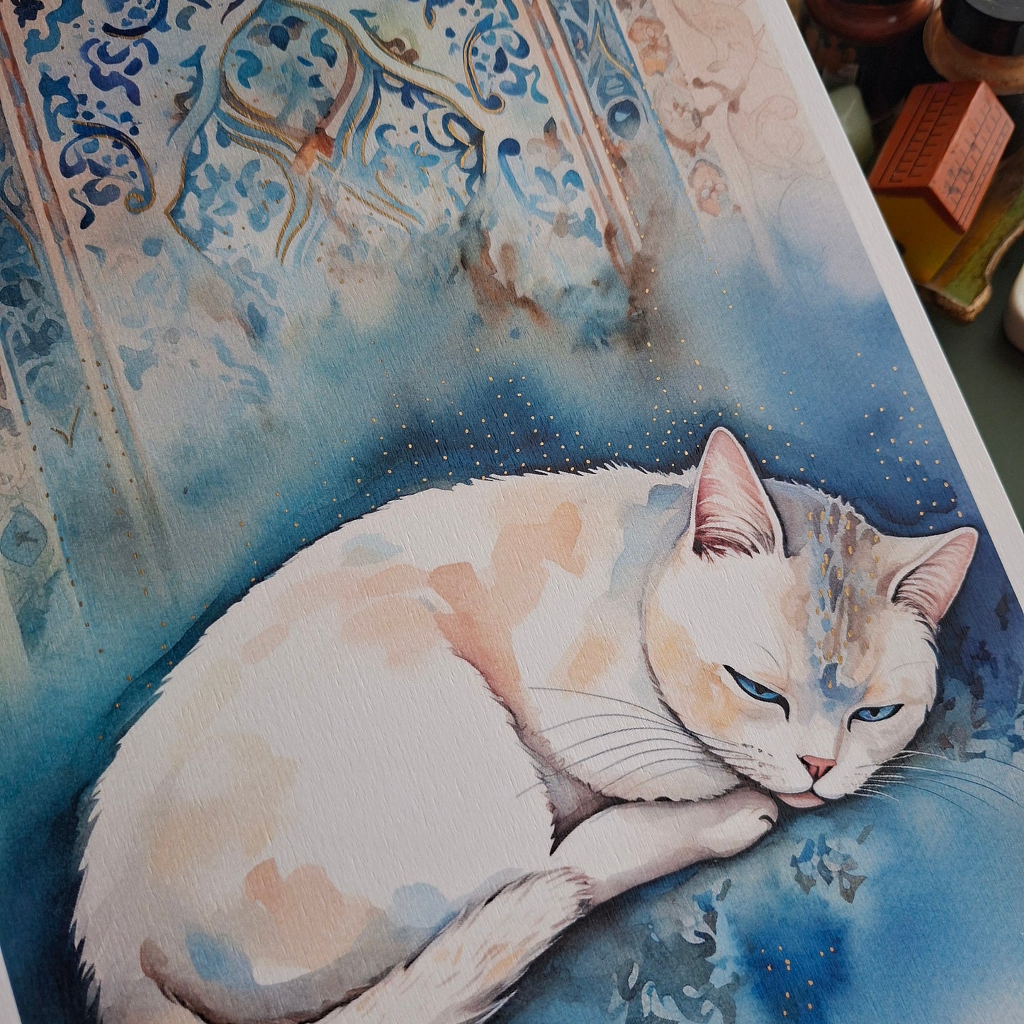 Persian cat, it's afternoon Art Print (Copie)