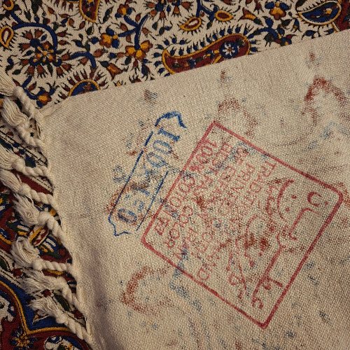 Handmade Tablecloth, Grape pattern Ghalamkar 100x140 cm