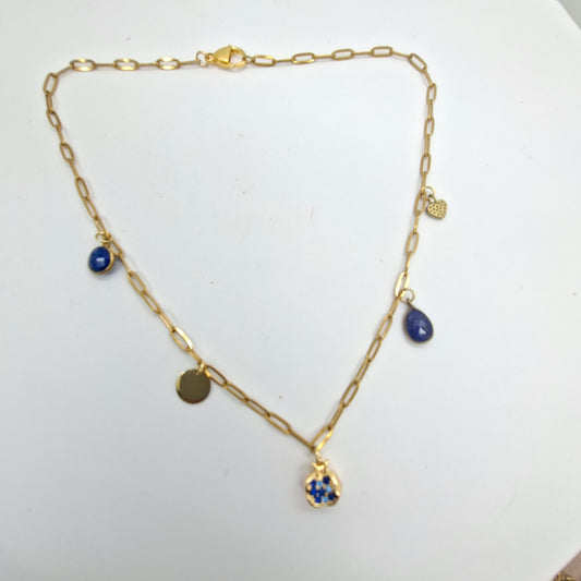 Lapis joyful Necklace - Yalda Concept Store Persan