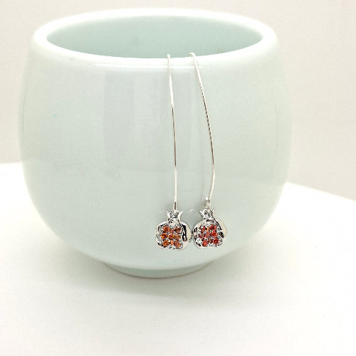 Pomegranate long Earrings