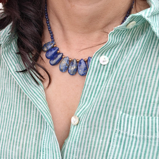 Lapis Necklace - Yalda Concept Store Persan