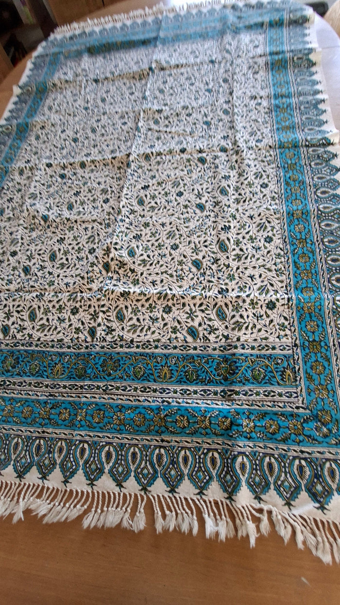 Blue Ghalamkar 100x150 cm - Yalda Concept Store Persan