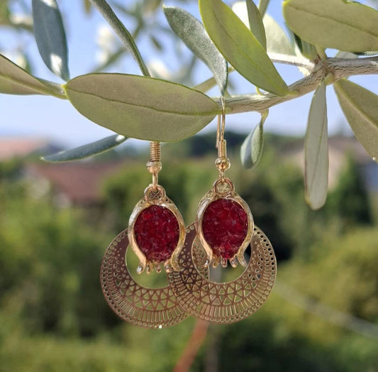 Pomegranate Earrings