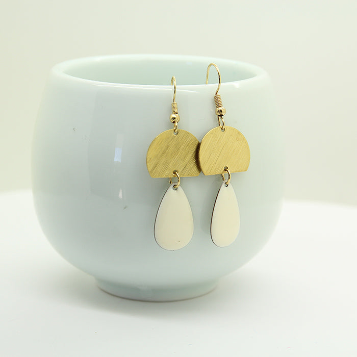White drop  Earrings