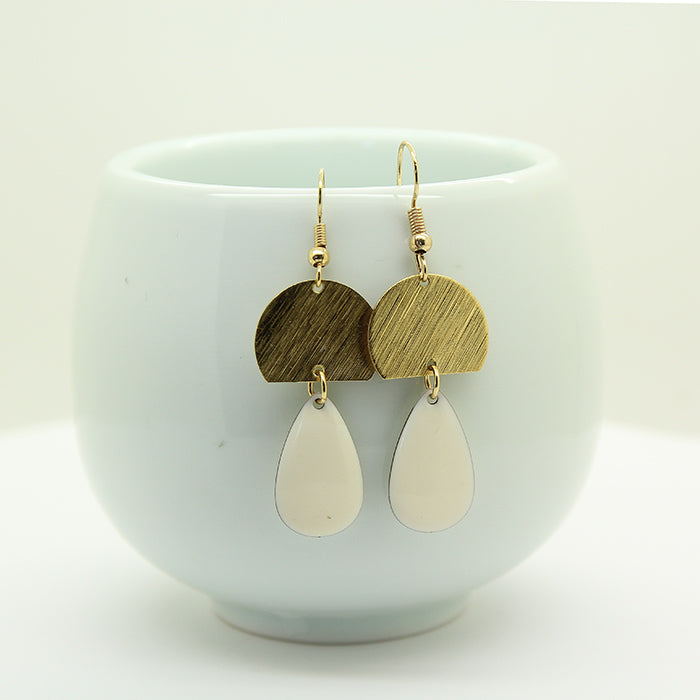 White drop  Earrings