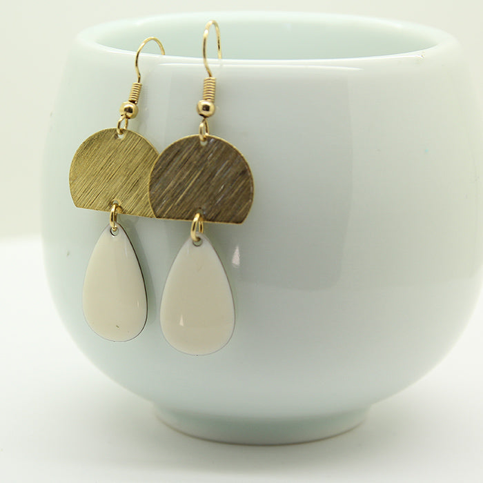 White drop  Earrings