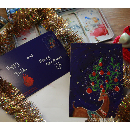 Christmas and Yalda Postcard